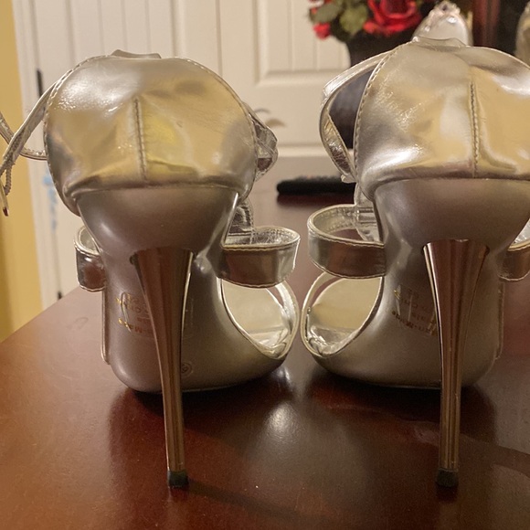 Silver Rhinestone Heels - Picture 4 of 7
